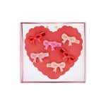 Meri Meri Valentine's Bow Hair Clips (x 6)