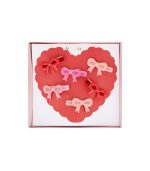 Meri Meri Valentine's Bow Hair Clips (x 6)