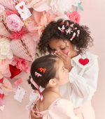 Meri Meri Valentine's Bow Hair Clips (x 6) - Image 2