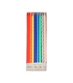 Meri Meri Multi Neon Twisted Candles (x 16)