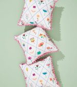 Pompom Cushion - Blooming Flowers - Image 2