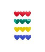 Heart Acetate Clips