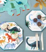 Meri Meri Dinosaur Kingdom Dinner Plates (x 8) - Image 2