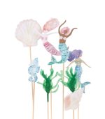 Meri Meri Mermaid Cake Toppers (x 7) - Image 4