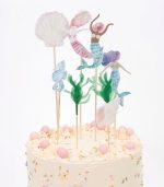 Meri Meri Mermaid Cake Toppers (x 7) - Image 3