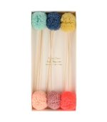 Meri Meri Multi Pompom Cake Toppers (x 6)