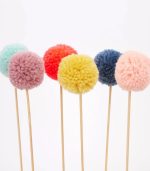 Meri Meri Multi Pompom Cake Toppers (x 6) - Image 5