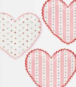 Meri Meri Vintage Rose Heart Plates (x 8) - Image 2
