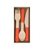 Meri Meri Tomato Red Wooden Cutlery Set (x 24)