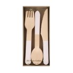 Meri Meri Ballet Slipper Pink Wooden Cutlery Set (x 24)