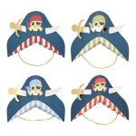 Meri Meri Blue Pirate Party Hats (x 8)