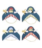 Meri Meri Blue Pirate Party Hats (x 8)