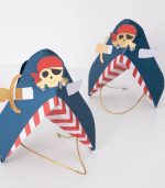 Meri Meri Blue Pirate Party Hats (x 8) - Image 3