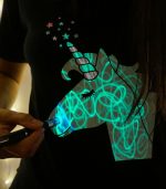 Kids Interactive Glow In The Dark Unicorn T-Shirt - Black - Image 2