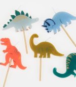 Meri Meri Dinosaur Candles (x 5) - Image 3