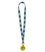 Smiley Storm Blue Lanyard