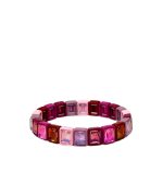 Mamacita Mosaic Muse Tile Bracelet, Red/Pink