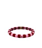 Mamacita Square Crush Tile Bracelet, Red/Pink