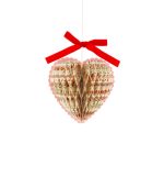 Meri Meri x Liberty Paper Honeycomb Heart Decorations (x 3) - Image 4