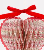 Meri Meri x Liberty Paper Honeycomb Heart Decorations (x 3) - Image 6