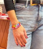 Mamacita Mosaic Muse Tile Bracelet, Multicolor - Image 3