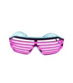 Led Light Up Glasses Pink - Aqua Trim