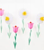 Meri Meri Honeycomb Flower Decorations (x 6) - Image 2