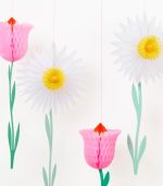 Meri Meri Honeycomb Flower Decorations (x 6) - Image 4
