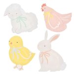 Meri Meri Spring Animals Plates (x 8)