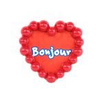 Heart Frame "Bonjour''