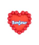 Heart Frame "Bonjour''