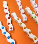 The Smiley Wave Easter Candle - Yellow - Image 2