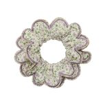 Scalloped Floral Scrunchie