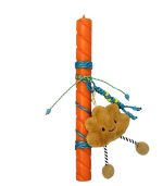 Cozy Brown Cloud Key/Bag Charm Easter Candle