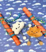 Cozy Brown Cloud Key/Bag Charm Easter Candle - Image 3