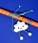 Soft White Cloud Key/Bag Charm Easter Candle - Image 2