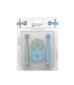 Mint Green And Light Blue Training Toothbrush With Stopper