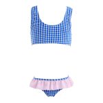 Natty Bikini, Blue Pink Carreaux