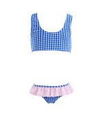 Natty Bikini, Blue Pink Carreaux