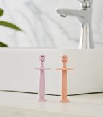 Dusty Pink And Lilac Training Toothbrush With Stopper - Image 4