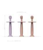 Dusty Pink And Lilac Training Toothbrush With Stopper - Image 5