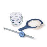 Cora Crab Fishing Set With Net, Shark / Dove Blue