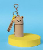 Teddy Bear Coin Purse with Key Ring - Mini Kawaii - Image 2