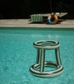 Inflatable Basket Ball Hoop, Green Stripe - Image 2