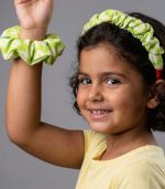 Kiddoz Lime Bloom Scrunchieband - Image 2