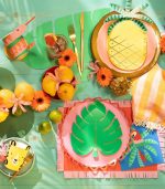 Meri Meri Tropical Leaf Plates (x 8) - Image 2