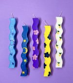 Moonlight Magic Hand-Painted Easter Candle - Image 5