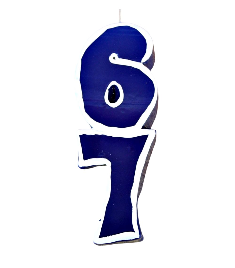 49 Six Seven Easter Candle - Image 1