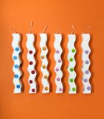 The Smiley Wave Easter Candle - Orange - Image 2