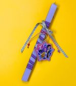 Golden Team Easter Candle - Purple - Image 3